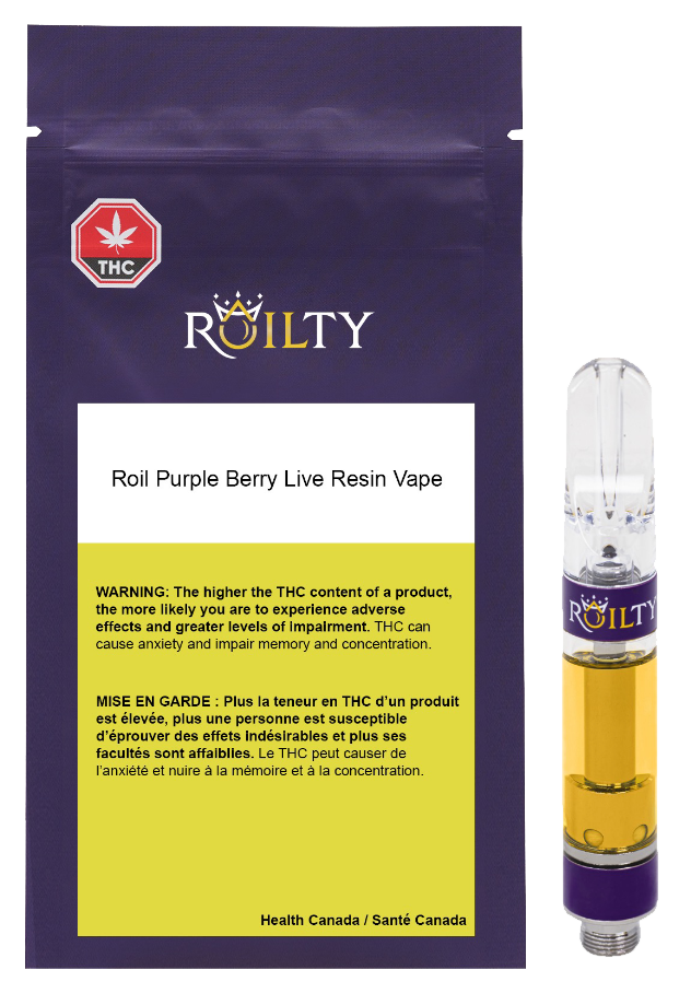 Roil Purple Berry Live Resin Vape